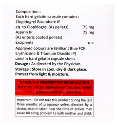 Clopica As 75 Capsule 10 Clopica As 75 Capsule 10