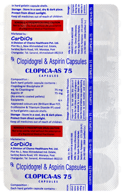 Clopica As 75 Capsule 10 Clopica As 75 Capsule 10