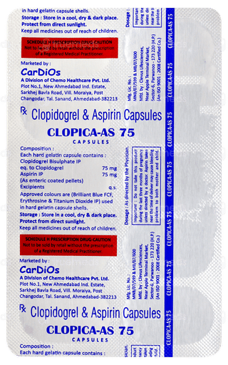 Clopica As 75 Capsule 10
