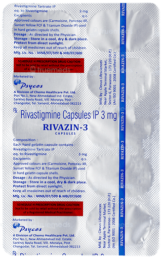 Rivazin 3 Capsule 10