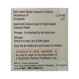 Tacren 0.25 Capsule 10