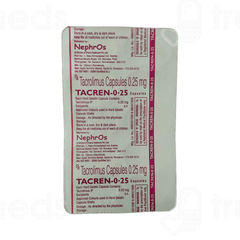 Tacren 0.25 Capsule 10 Tacren 0.25 Capsule 10