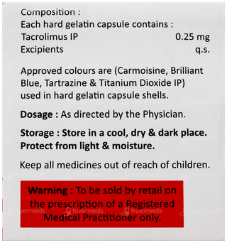Tacren 0.25 Capsule 10