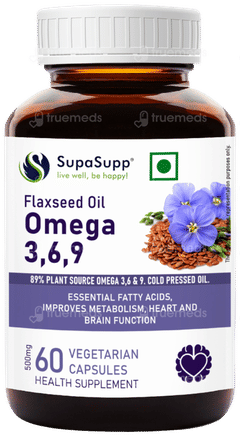 Sri Sri Tattva Supasupp Flaxseed Oil Omega 3 6 9 Capsule 60
