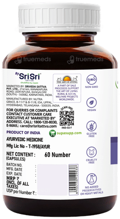 Sri Sri Tattva Supasupp Flaxseed Oil Omega 3 6 9 Capsule 60