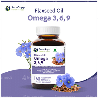 Sri Sri Tattva Supasupp Flaxseed Oil Omega 3 6 9 Capsule 60
