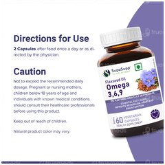 Sri Sri Tattva Supasupp Flaxseed Oil Omega 3 6 9 Capsule 60