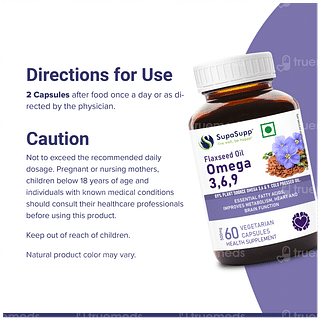 Sri Sri Tattva Supasupp Flaxseed Oil Omega 3 6 9 Capsule 60