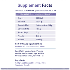 Sri Sri Tattva Supasupp Flaxseed Oil Omega 3 6 9 Capsule 60