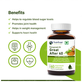 Sri Sri Tattva Supasupp Fenugreek Oil Great After 40 Capsule 60