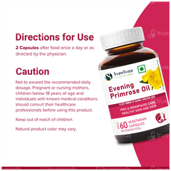 Sri Sri Tattva Supasupp Evening Primrose Oil Womens Health Vegetarain Capsule 60