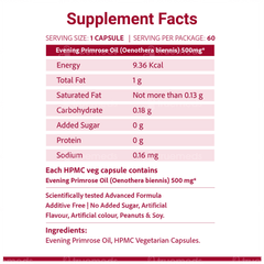 Sri Sri Tattva Supasupp Evening Primrose Oil Womens Health Vegetarain Capsule 60