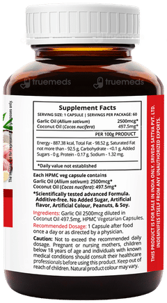 Sri Sri Tattva Supasupp Garlic Oil With Coconut Oil Cardistrong Capsule 60