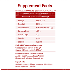 Sri Sri Tattva Supasupp Garlic Oil With Coconut Oil Cardistrong Capsule 60