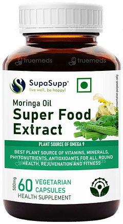 Sri Sri Tattva Supasupp Moringa Oil Super Food Extract Vegetarian Capsule 60
