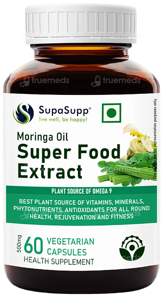 Sri Sri Tattva Supasupp Moringa Oil Super Food Extract Vegetarian Capsule 60