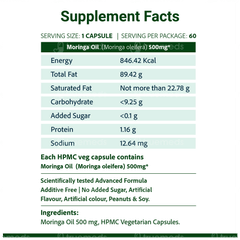 Sri Sri Tattva Supasupp Moringa Oil Super Food Extract Vegetarian Capsule 60