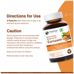 Sri Sri Tattva Supasupp Quick Action Bioperine Oil Curcuwin Capsule 60