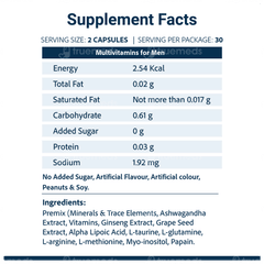 Sri Sri Tattva Supasupp Hes Active Multivitamin For Men Capsule 60