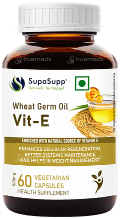 Sri Sri Tattva Supasupp Wheat Germ Oil Vit E Vegetarian Capsule 60