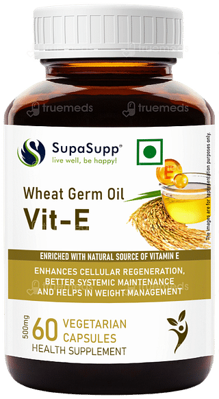 Sri Sri Tattva Supasupp Wheat Germ Oil Vit E Vegetarian Capsule 60