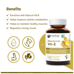 Sri Sri Tattva Supasupp Wheat Germ Oil Vit E Vegetarian Capsule 60