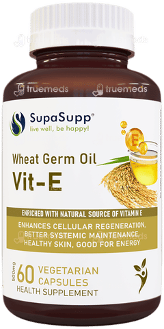 Sri Sri Tattva Supasupp Wheat Germ Oil Vit E Vegetarian Capsule 60