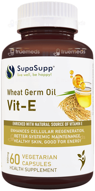 Sri Sri Tattva Supasupp Wheat Germ Oil Vit E Vegetarian Capsule 60