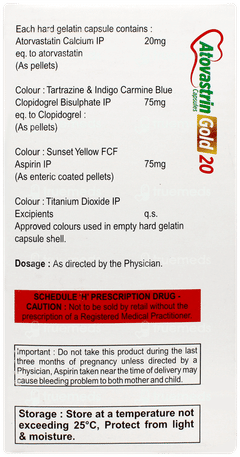Atovastrin Gold 20 Capsule 15