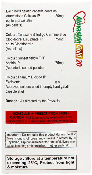Atovastrin Gold 20 Capsule 15