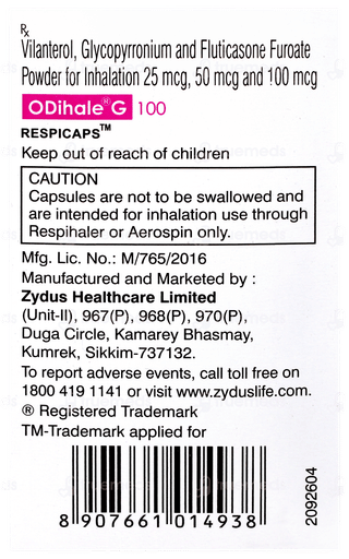 Odihale G 100 Respicaps 30