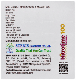 Nitrotime 100 Capsule 10