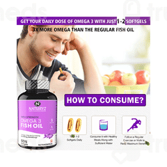 Naturyz Triple Strength Omega 3 Fish Oil Capsule 50
