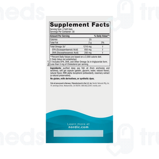 Nordic Naturals Omega 3 690mg Lemon Capsule 60