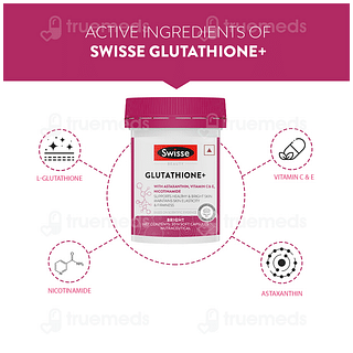 Swisse Beauty Glutathione+ With Astaxanthin Vitamin C And E Nicotinamide Capsule 30