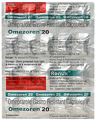 Omezoren 20 Capsule 20