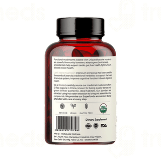 Rooted Active Naturals Lions Mane Organic Mushroom Extract Capsule 90