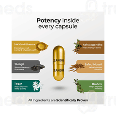 Zandu Ashwagandha Gold Plus Capsule 60