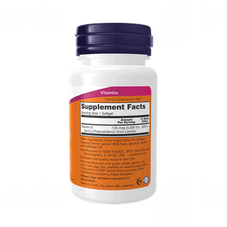 Now Vitamin D 3 5000iu Softgel 120