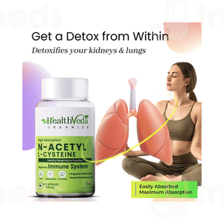Healthveda Organics N Acetyl L Cysteine Capsule 60