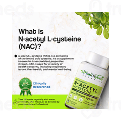 Healthveda Organics N Acetyl L Cysteine Capsule 60