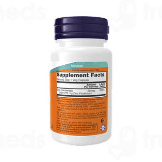Now Zinc Picolinate 50mg Veg Capsule 120