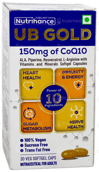 Jubilant Nutrihance Ub Gold Sucrose Free Veg Capsule 30