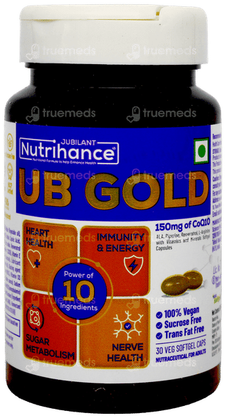 Jubilant Nutrihance Ub Gold Sucrose Free Veg Capsule 30