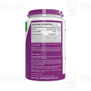 Healthy Hey Nutrition Natural Vitamin K2 Mk 7 Capsule 120