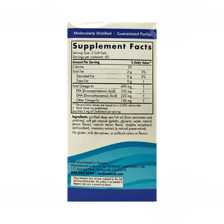 Nordic Naturals Omega 3 690mg Lemon Capsule 120