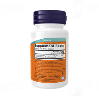 Now Zinc Picolinate 50mg Veg Capsule 60