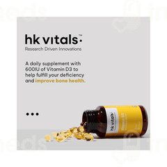 Hk Vitals Vitamin D3 600iu Capsule 90
