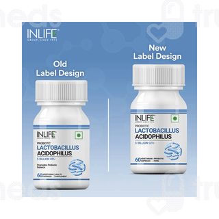 Inlife Probiotic Lactobacillus Acidophilus Vegetarian Capsule 60