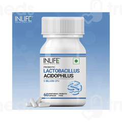 Inlife Probiotic Lactobacillus Acidophilus Vegetarian Capsule 60